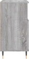 vidaXL - Dressoir - 60x35x70 - cm - bewerkt - hout - grijs - sonoma - eikenkleurig