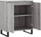 vidaXL - Dressoir - 60x35x70 - cm - bewerkt - hout - grijs - sonoma - eikenkleurig