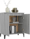 vidaXL - Dressoir - 60x35x70 - cm - bewerkt - hout - grijs - sonoma - eikenkleurig