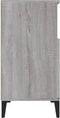 vidaXL - Dressoir - 60x35x70 - cm - bewerkt - hout - grijs - sonoma - eikenkleurig