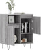 vidaXL - Dressoir - 60x35x70 - cm - bewerkt - hout - grijs - sonoma - eikenkleurig