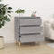 vidaXL - Dressoir - 60x35x70 - cm - bewerkt - hout - grijs - sonoma - eikenkleurig