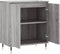 vidaXL - Dressoir - 60x35x70 - cm - bewerkt - hout - grijs - sonoma - eikenkleurig