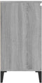 vidaXL - Dressoir - 60x35x70 - cm - bewerkt - hout - grijs - sonoma - eikenkleurig