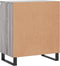 vidaXL - Dressoir - 60x35x70 - cm - bewerkt - hout - grijs - sonoma - eikenkleurig