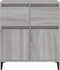 vidaXL - Dressoir - 60x35x70 - cm - bewerkt - hout - grijs - sonoma - eikenkleurig