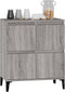vidaXL - Dressoir - 60x35x70 - cm - bewerkt - hout - grijs - sonoma - eikenkleurig