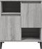 vidaXL - Dressoir - 60x35x70 - cm - bewerkt - hout - grijs - sonoma - eikenkleurig