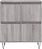 vidaXL - Dressoir - 60x35x70 - cm - bewerkt - hout - grijs - sonoma - eikenkleurig