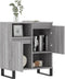 vidaXL - Dressoir - 60x35x70 - cm - bewerkt - hout - grijs - sonoma - eikenkleurig