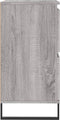 vidaXL - Dressoir - 60x35x70 - cm - bewerkt - hout - grijs - sonoma - eikenkleurig