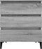 vidaXL - Dressoir - 60x35x70 - cm - bewerkt - hout - grijs - sonoma - eikenkleurig