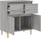 vidaXL - Dressoir - 60x35x70 - cm - bewerkt - hout - grijs - sonoma - eikenkleurig