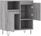 vidaXL - Dressoir - 60x35x70 - cm - bewerkt - hout - grijs - sonoma - eikenkleurig