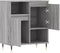 vidaXL - Dressoir - 60x35x70 - cm - bewerkt - hout - grijs - sonoma - eikenkleurig
