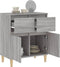 vidaXL - Dressoir - 60x35x70 - cm - bewerkt - hout - grijs - sonoma - eikenkleurig
