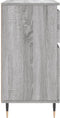 vidaXL - Dressoir - 60x35x70 - cm - bewerkt - hout - grijs - sonoma - eikenkleurig