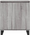 vidaXL - Dressoir - 60x35x70 - cm - bewerkt - hout - grijs - sonoma - eikenkleurig