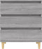 vidaXL - Dressoir - 60x35x70 - cm - bewerkt - hout - grijs - sonoma - eikenkleurig