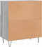 vidaXL - Dressoir - 60x35x70 - cm - bewerkt - hout - grijs - sonoma - eikenkleurig