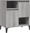 vidaXL - Dressoir - 60x35x70 - cm - bewerkt - hout - grijs - sonoma - eikenkleurig