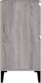 vidaXL - Dressoir - 60x35x70 - cm - bewerkt - hout - grijs - sonoma - eikenkleurig