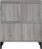 vidaXL - Dressoir - 60x35x70 - cm - bewerkt - hout - grijs - sonoma - eikenkleurig