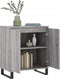 vidaXL - Dressoir - 60x35x70 - cm - bewerkt - hout - grijs - sonoma - eikenkleurig