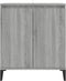 vidaXL - Dressoir - 60x35x70 - cm - bewerkt - hout - grijs - sonoma - eikenkleurig