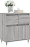 vidaXL - Dressoir - 60x35x70 - cm - bewerkt - hout - grijs - sonoma - eikenkleurig