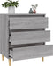 vidaXL - Dressoir - 60x35x70 - cm - bewerkt - hout - grijs - sonoma - eikenkleurig