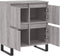 vidaXL - Dressoir - 60x35x70 - cm - bewerkt - hout - grijs - sonoma - eikenkleurig