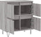 vidaXL - Dressoir - 60x35x70 - cm - bewerkt - hout - grijs - sonoma - eikenkleurig