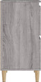 vidaXL - Dressoir - 60x35x70 - cm - bewerkt - hout - grijs - sonoma - eikenkleurig