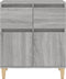 vidaXL - Dressoir - 60x35x70 - cm - bewerkt - hout - grijs - sonoma - eikenkleurig