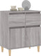 vidaXL - Dressoir - 60x35x70 - cm - bewerkt - hout - grijs - sonoma - eikenkleurig