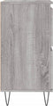 vidaXL - Dressoir - 60x35x70 - cm - bewerkt - hout - grijs - sonoma - eikenkleurig