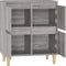 vidaXL - Dressoir - 60x35x70 - cm - bewerkt - hout - grijs - sonoma - eikenkleurig