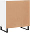 vidaXL - Dressoir - 60x35x70 - cm - bewerkt - hout - hoogglans - wit