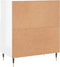 vidaXL - Dressoir - 60x35x70 - cm - bewerkt - hout - hoogglans - wit
