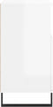 vidaXL - Dressoir - 60x35x70 - cm - bewerkt - hout - hoogglans - wit