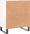 vidaXL - Dressoir - 60x35x70 - cm - bewerkt - hout - hoogglans - wit
