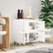 vidaXL - Dressoir - 60x35x70 - cm - bewerkt - hout - hoogglans - wit