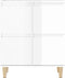 vidaXL - Dressoir - 60x35x70 - cm - bewerkt - hout - hoogglans - wit