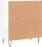 vidaXL - Dressoir - 60x35x70 - cm - bewerkt - hout - hoogglans - wit