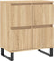 vidaXL - Dressoir - 60x35x70 - cm - bewerkt - hout - sonoma - eikenkleurig