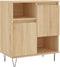vidaXL - Dressoir - 60x35x70 - cm - bewerkt - hout - sonoma - eikenkleurig