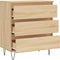 vidaXL - Dressoir - 60x35x70 - cm - bewerkt - hout - sonoma - eikenkleurig