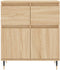 vidaXL - Dressoir - 60x35x70 - cm - bewerkt - hout - sonoma - eikenkleurig