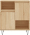 vidaXL - Dressoir - 60x35x70 - cm - bewerkt - hout - sonoma - eikenkleurig